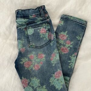 Girls Cherokee Floral Jeans